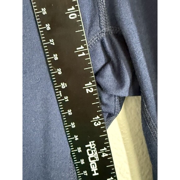 FREE PEOPLE MOVEMENT FP Navy Blue Crossover Waist Leggings Size L Athleisure EUC - Picture 8 of 10